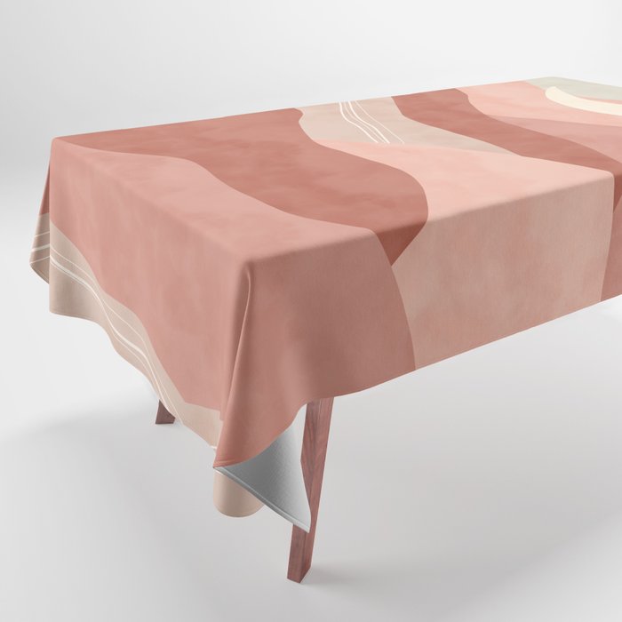 Reddish desert dunes moon Tablecloth Gallery Image 1