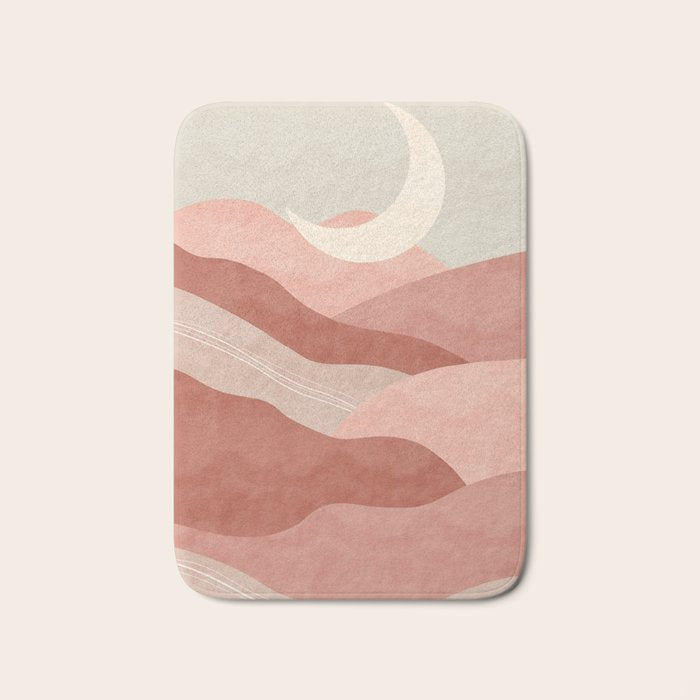 Reddish desert dunes moon Bath Mat Gallery Image 1