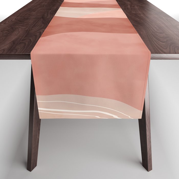 Reddish desert dunes moon Table Runner Gallery Image 1