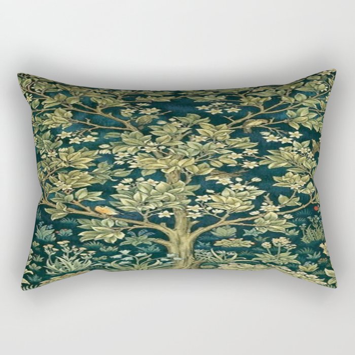 William Morris Tree Of Life  Rectangular Pillow Gallery Image 2