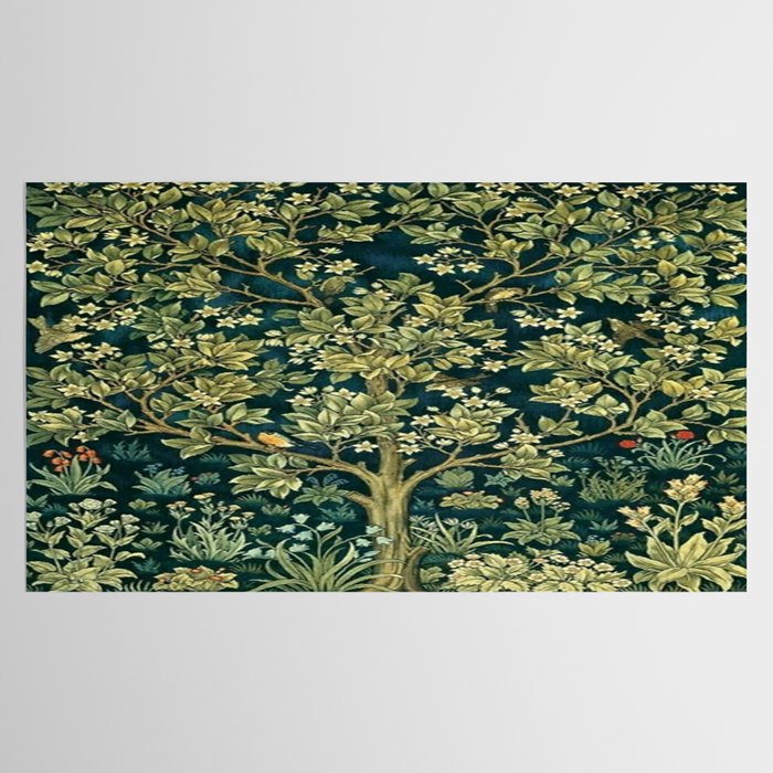 William Morris Tree Of Life  Tablecloth Gallery Image 2
