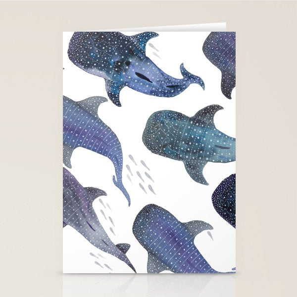 Whale Shark Pattern Party Stationery Card Gallery Image 1