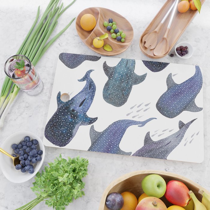 Whale Shark Pattern Party Cutting Board Gallery Image 2