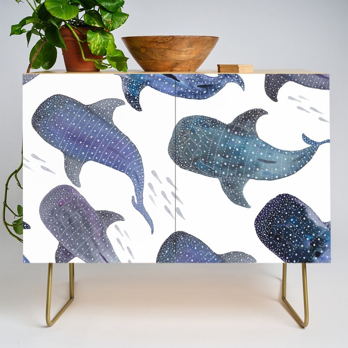 Whale Shark Pattern Party Credenza Gallery Image 1
