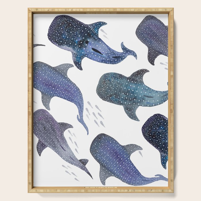 Whale Shark Pattern Party Serving Tray Gallery Image 1