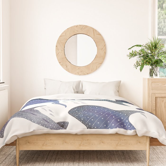Whale Shark Pattern Party Duvet Cover Gallery Image 3