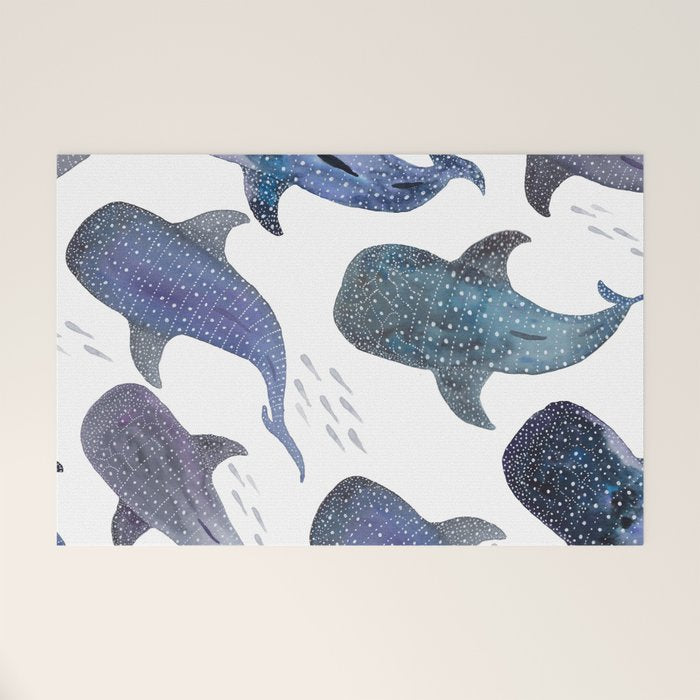 Whale Shark Pattern Party Welcome Mat Gallery Image 1