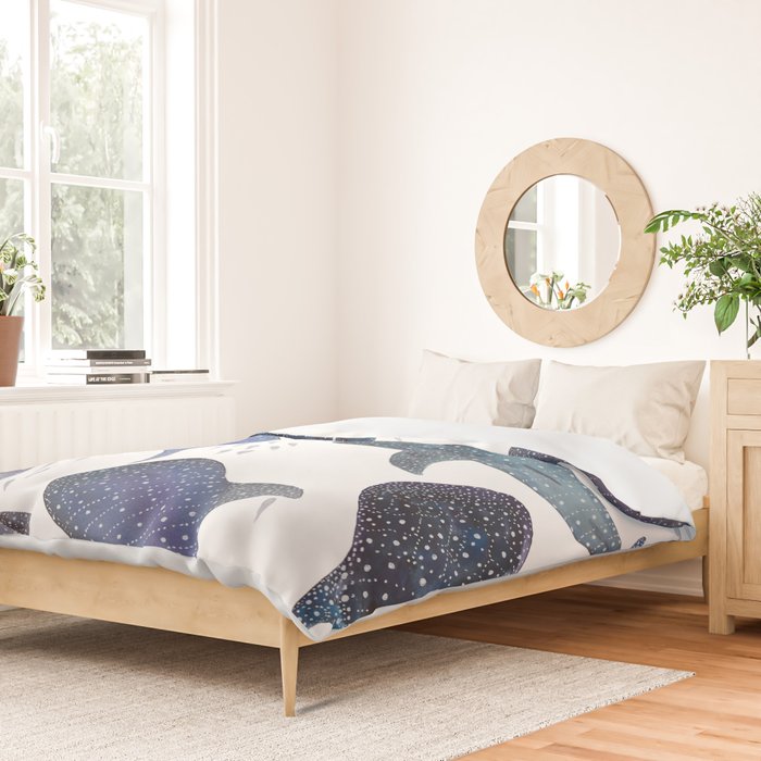 Whale Shark Pattern Party Duvet Cover Gallery Image 2