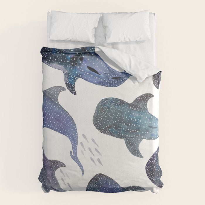 Whale Shark Pattern Party Duvet Cover Gallery Image 1