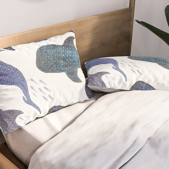 Whale Shark Pattern Party Pillow Sham Gallery Image 2