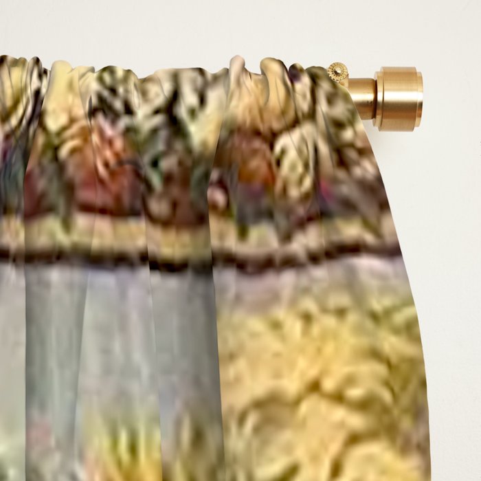 Antique 17th Century French Aubusson Verdure Garden Tapestry Window Curtain Gallery Image 2