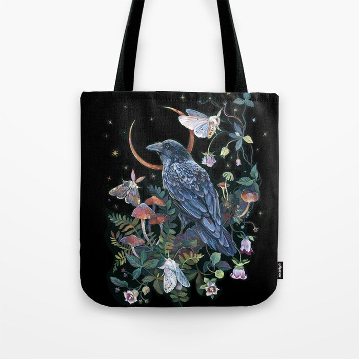 Moon Raven  Tote Bag Gallery Image 1