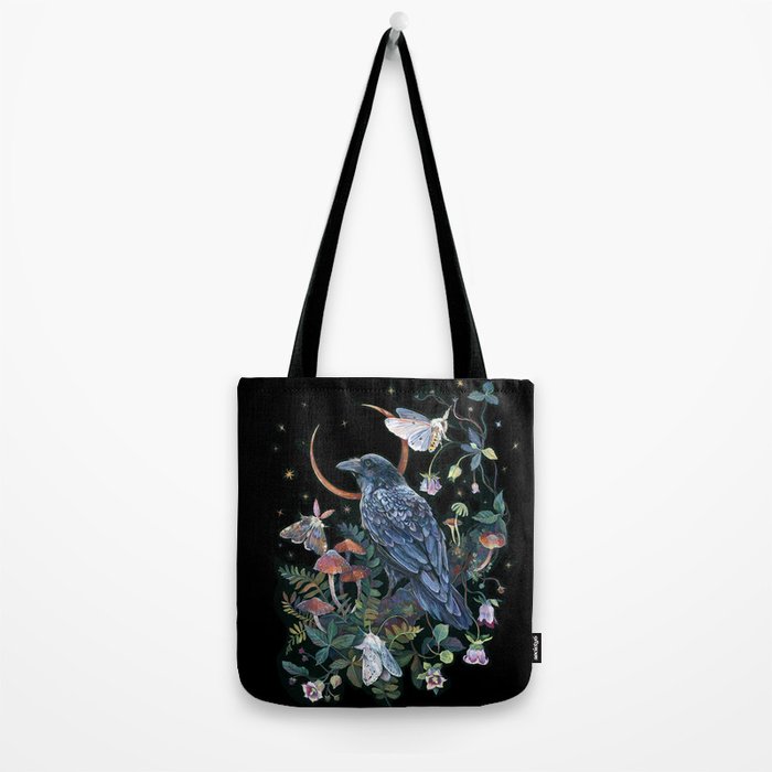 Moon Raven  Tote Bag Gallery Image 2