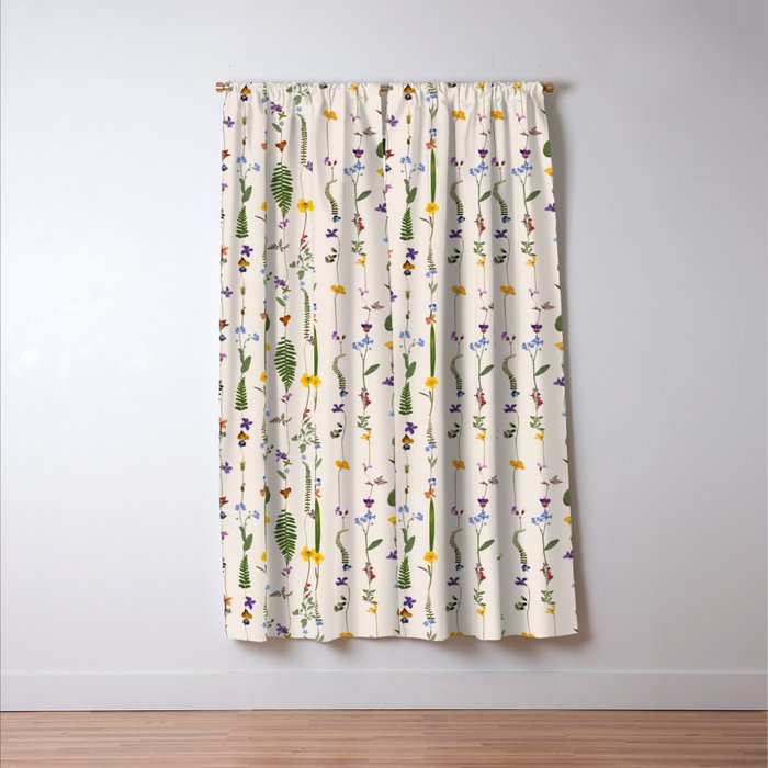 Pressed Florals Window Curtain Gallery Image 3