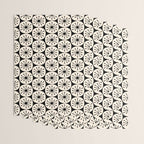 Mid Century Modern Atomic Dots Fun Retro Black and Cream Pattern Wrapping Paper Gallery Image 3
