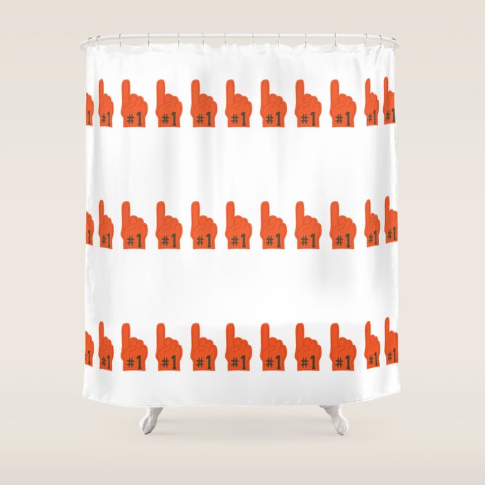 Foam Hand Shower Curtain Gallery Image 1