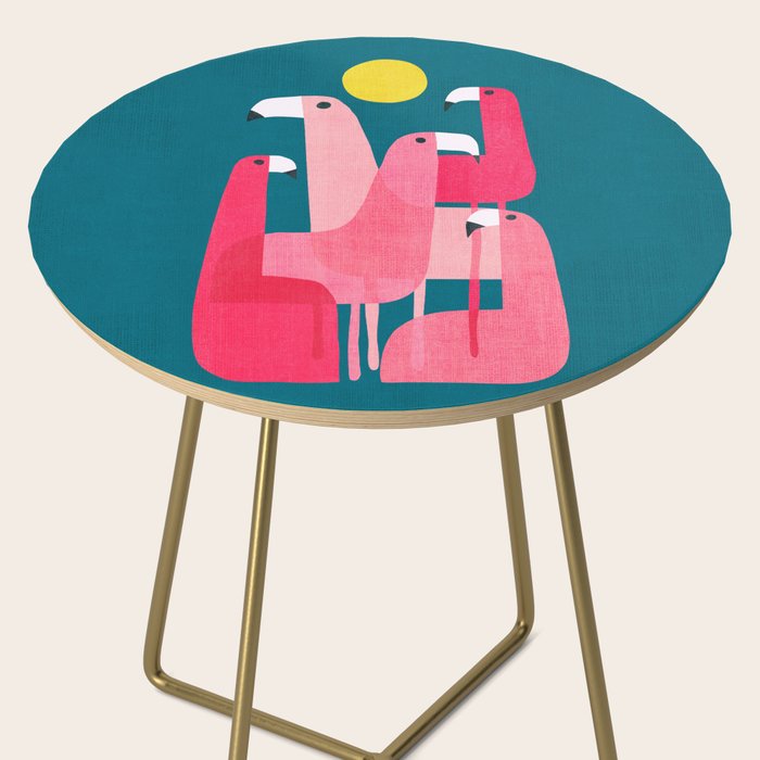 Pink flamingoes Side Table Gallery Image 2