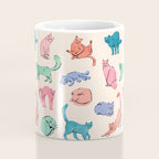 Pastel Cats Coffee Mug Gallery Image 4