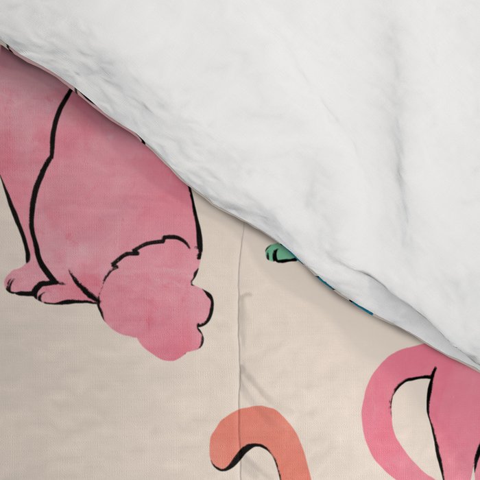 Pastel Cats Comforter Gallery Image 4