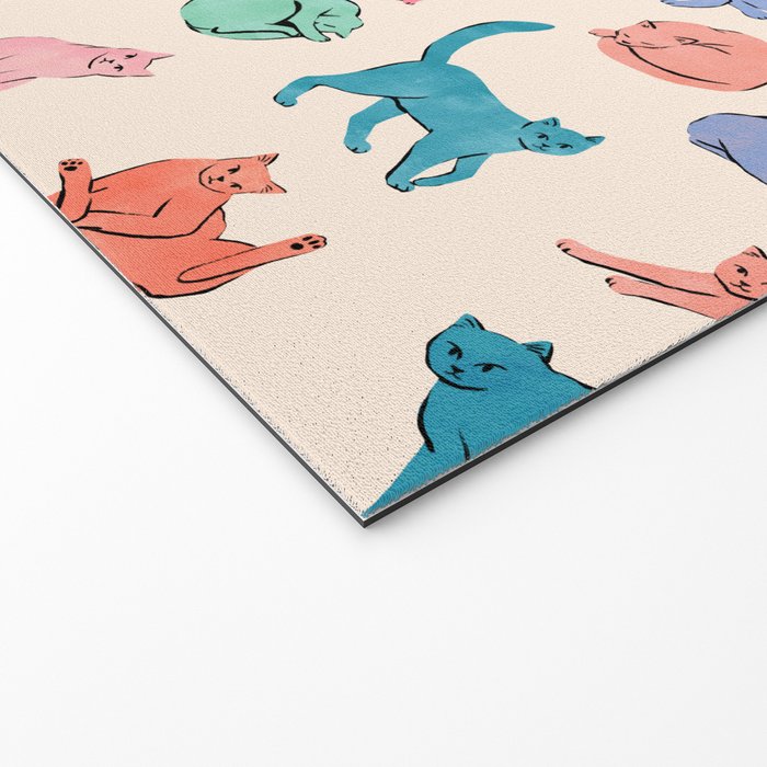 Pastel Cats Welcome Mat Gallery Image 2