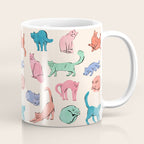 Pastel Cats Coffee Mug Gallery Image 1