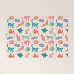 Pastel Cats Welcome Mat Gallery Image 1