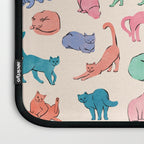 Pastel Cats Laptop Sleeve Gallery Image 3