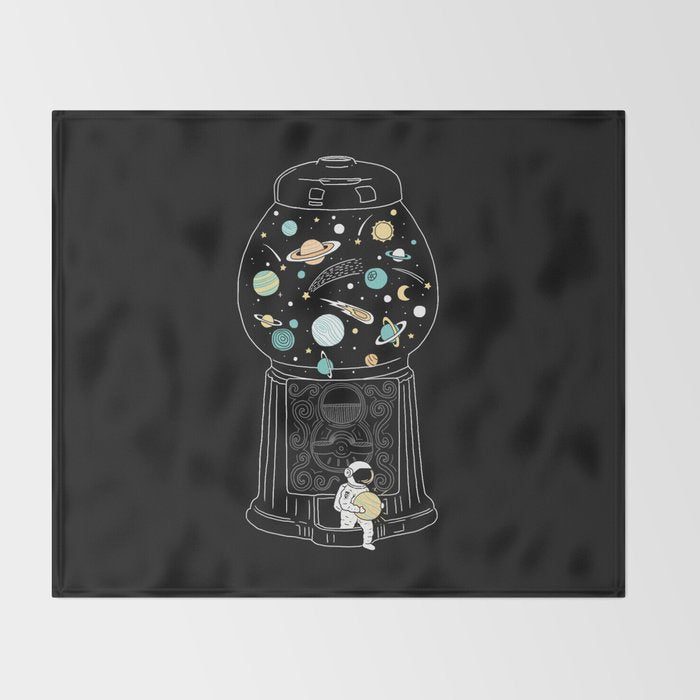 My Childhood Universe 2 Throw Blanket Gallery Image 2
