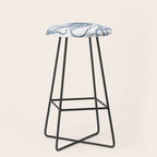 Blue nautical vintage octopus illustration Stool Gallery Image 1