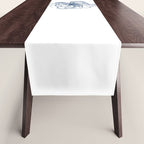 Blue nautical vintage octopus illustration Table Runner Gallery Image 1