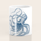 Blue nautical vintage octopus illustration Coffee Mug Gallery Image 4
