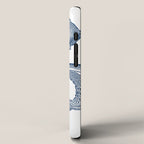 Blue nautical vintage octopus illustration iPhone Case Gallery Image 2