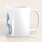 Blue nautical vintage octopus illustration Coffee Mug Gallery Image 1