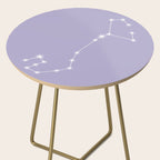 Scorpio Zodiac Star Constellation Line Art Pastel Lavender Side Table Gallery Image 2