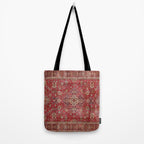 Vintage red geometric carpet Tote Bag Gallery Image 2