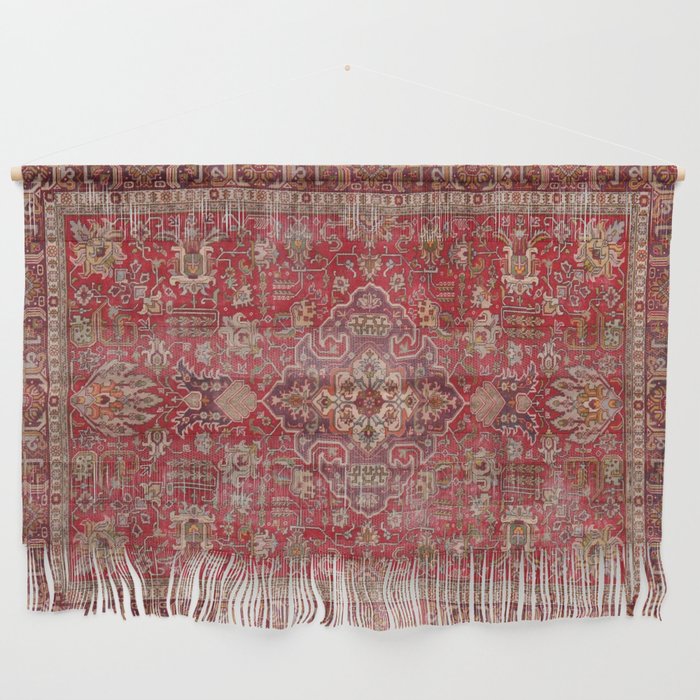 Vintage red geometric carpet Wall Hanging Gallery Image 1