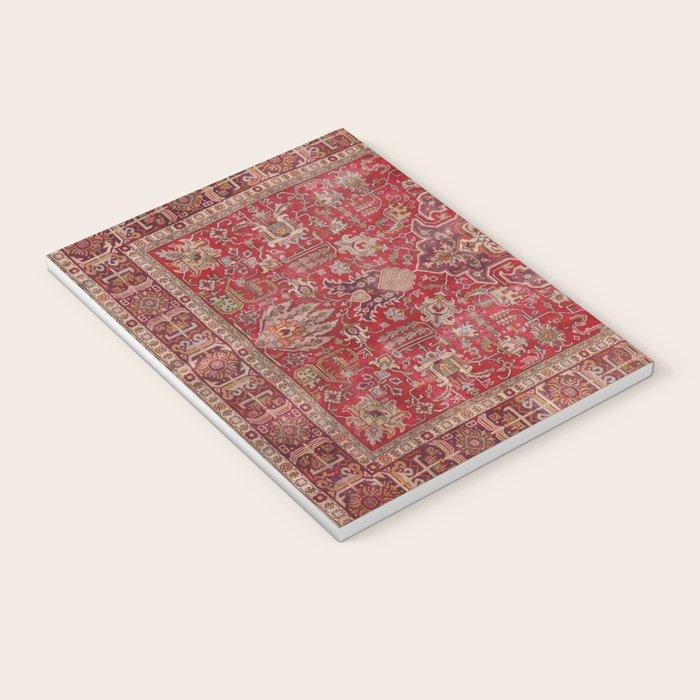 Vintage red geometric carpet Notebook Gallery Image 3