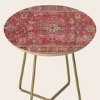 Vintage red geometric carpet Side Table Gallery Image 2