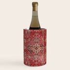 Vintage red geometric carpet Wine Chiller Gallery Image 1