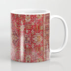 Vintage red geometric carpet Coffee Mug Gallery Image 1