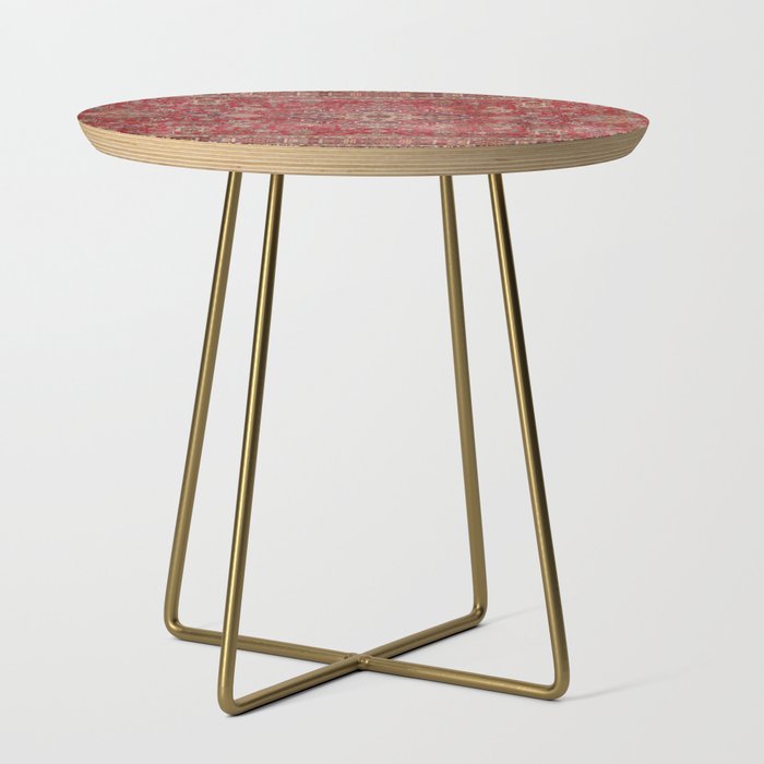 Vintage red geometric carpet Side Table Gallery Image 1