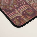 Vintage red geometric carpet Desk Mat Gallery Image 4