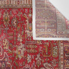 Vintage red geometric carpet Wall Tapestry Gallery Image 3