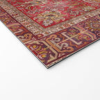 Vintage red geometric carpet Welcome Mat Gallery Image 2