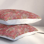 Vintage red geometric carpet Pillow Sham Gallery Image 3