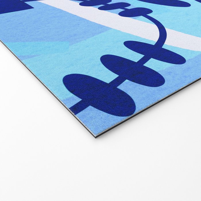 Blossom15-blue Welcome Mat Gallery Image 2