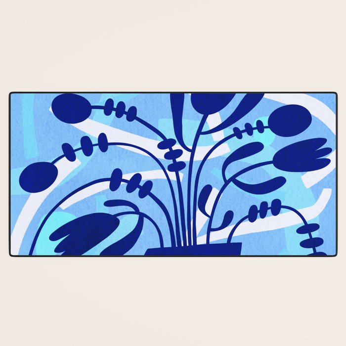 Blossom15-blue Desk Mat Gallery Image 3