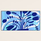 Blossom15-blue Desk Mat Gallery Image 3