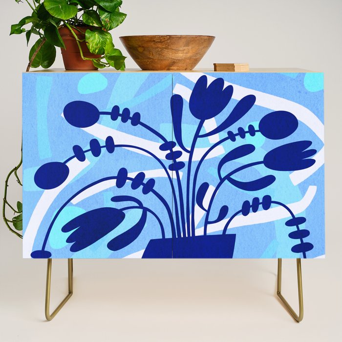 Blossom15-blue Credenza Gallery Image 1