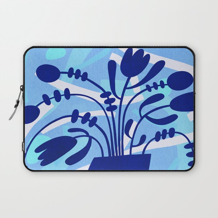 Blossom15-blue Laptop Sleeve Gallery Image 1